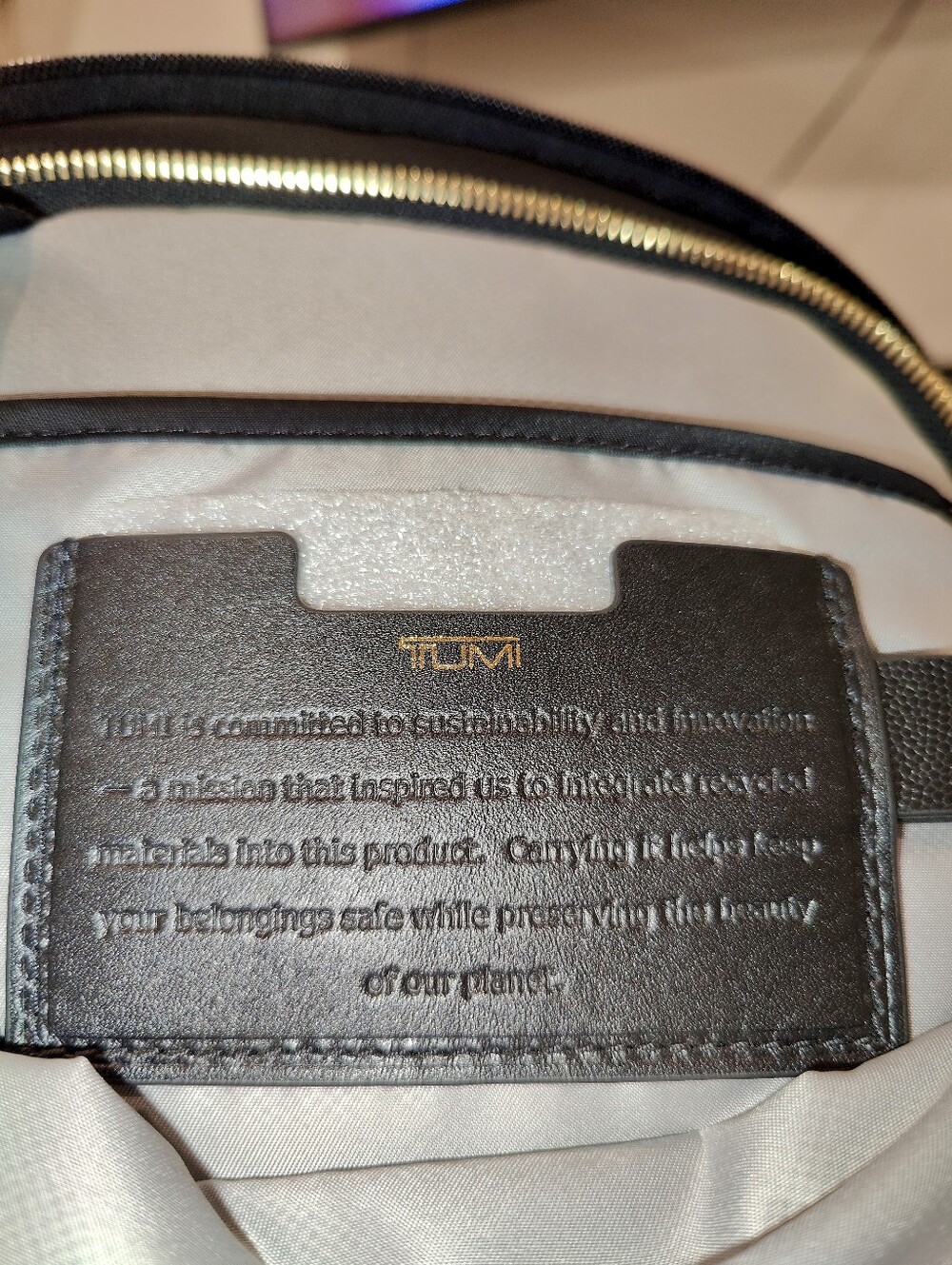 NWT Tumi Voyager Celina Backpack - Black/Gold - Picture 7 of 16